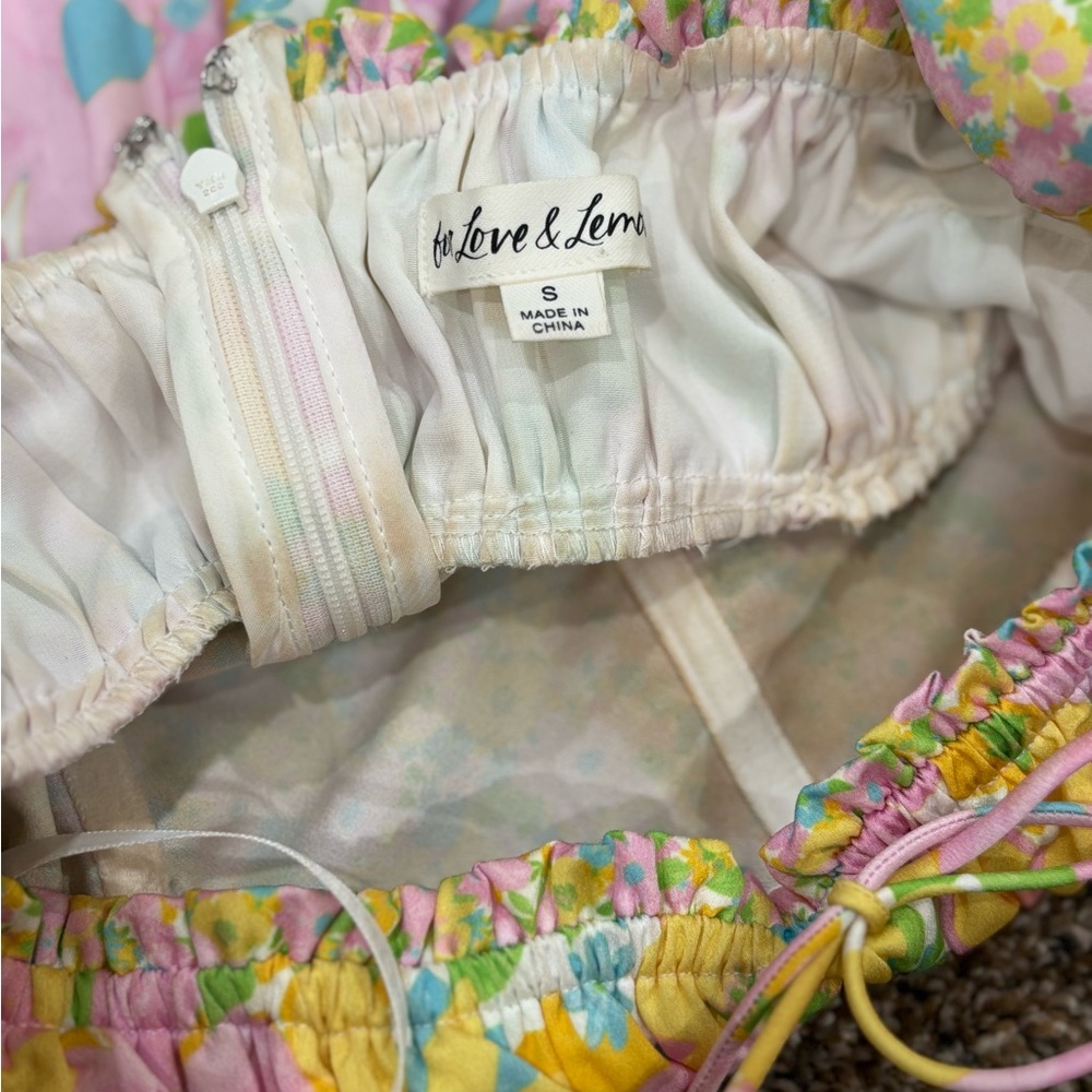 For Love & Lemons Floral Skirt